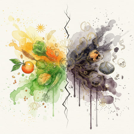 در آیورودا، مفهوم “غذای بی‌روح” یا devitalized food