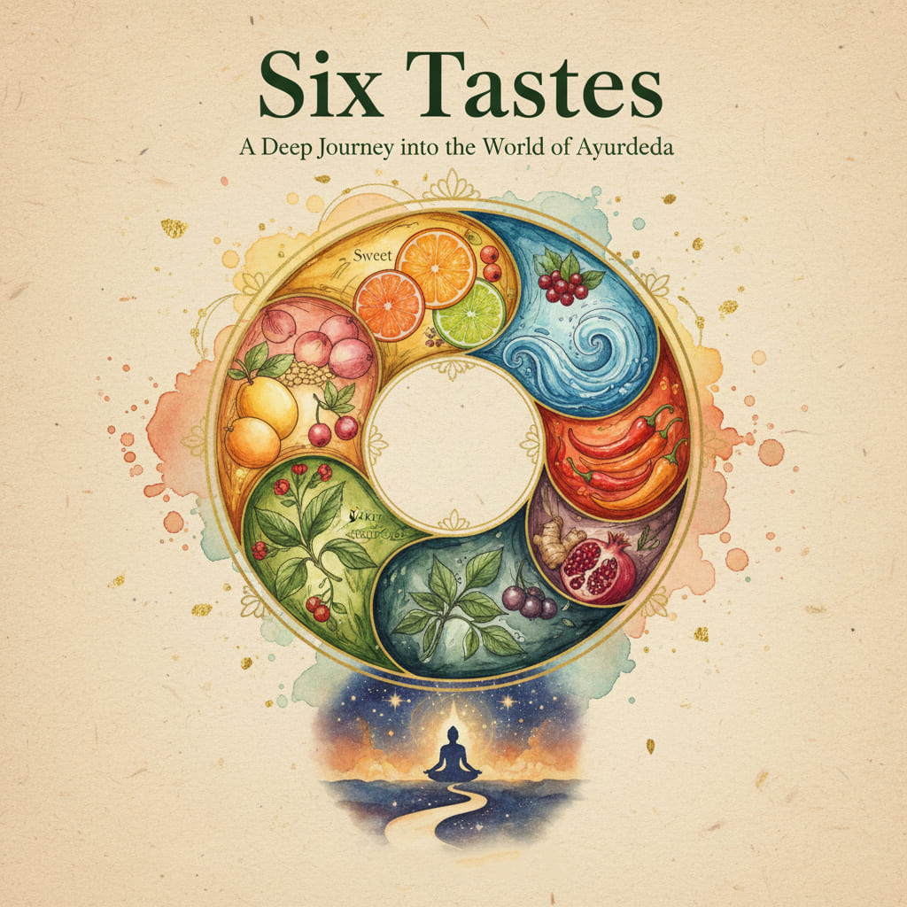 شش طعم: سفری عمیق به دنیای آیورودا