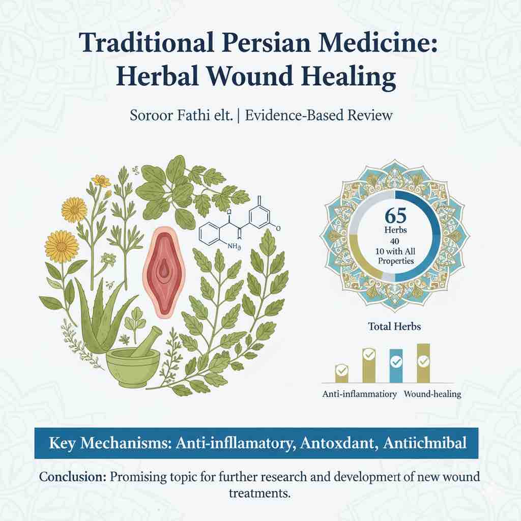 An Evidence-Based Review on Wound Healing Herbal Remedies From Reports of Traditional Persian Medicine