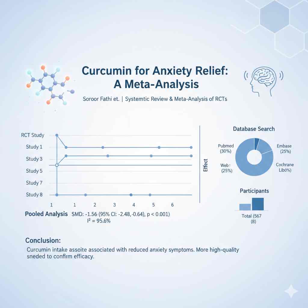 Effect of curcumin supplementation on symptoms of anxiety: A systematic review and meta-analysis of randomized controlled trials